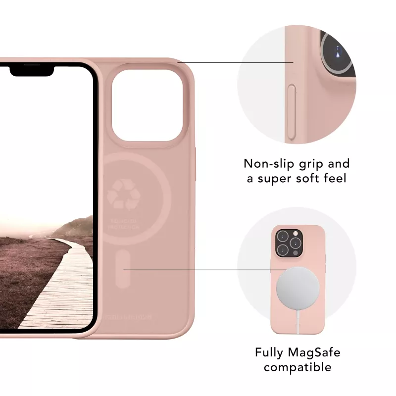 Dėklas dbramante1928 Monaco iPhone 14 Plus Pink Sand