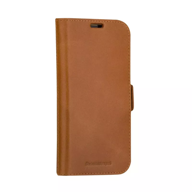 Folio dėklas dbramante1928 Lynge iPhone 15 Tan Monochromatic Brown