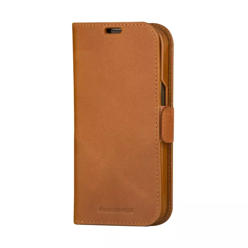Folio dėklas dbramante1928 Lynge iPhone 15 Tan Monochromatic Brown