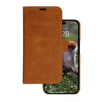 Dėklas su pinigine dbramante1928 Lynge iPhone 15 Pro Ruda