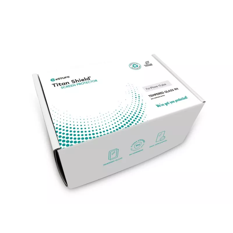 eSTUFF ES501411-50BULK apsauginis stiklas Apple iPhone 15 Plus skaidrus 1 vnt.