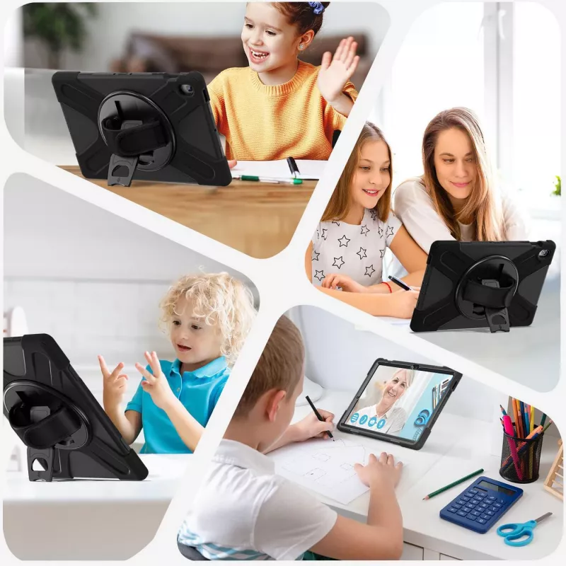eSTUFF Defender dėklas planšetei Samsung Galaxy Tab S10 FE+ (ES681863-BULK)