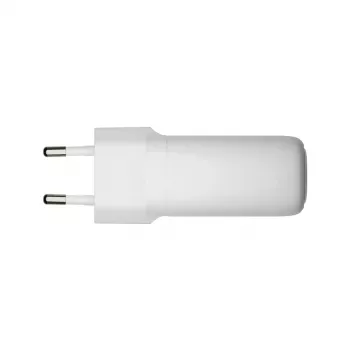 Įkroviklis d bramante re-charge Pro EU – vidaus AC 110–240 V, USB‑C 65 W + USB‑A 18 W, baltas
