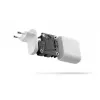 Įkroviklis d bramante re-charge Pro EU – vidaus AC 110–240 V, USB‑C 65 W + USB‑A 18 W, baltas