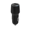 Automobilinis greitasis įkroviklis eSTUFF ES631031 38 W, USB-C PD + USB-A, juodas anglies pluošto apdaila