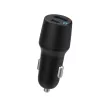 Automobilinis greitasis įkroviklis eSTUFF ES631031 38 W, USB-C PD + USB-A, juodas anglies pluošto apdaila