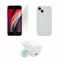 Mobiliojo įrenginio kroviklis eSTUFF ES-KIT-IPHSE(2022) vidaus AC skaidrus baltas USB Type-C
