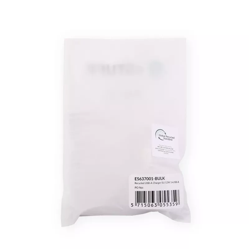eSTUFF ES637001-BULK sieninis įkroviklis išmaniesiems telefonams ir planšetėms, baltas, AC 100–240V, USB-A + USB-C, 5V
