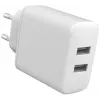 Vidinis įkroviklis eSTUFF ES637005 Smartphone White 2 USB prievadai 5V