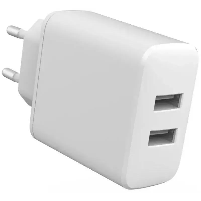 Vidinis įkroviklis eSTUFF ES637005 Smartphone White 2 USB prievadai 5V