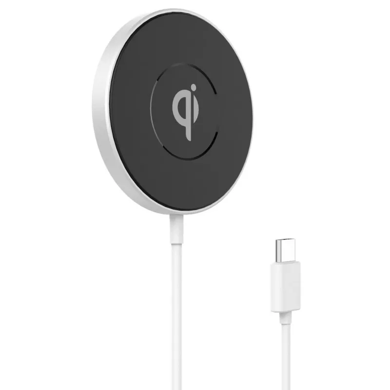eSTUFF ES638100 belaidis įkroviklis išmaniesiems telefonams, aliuminis, 15 W, greitasis įkrovimas, Qi/MagSafe