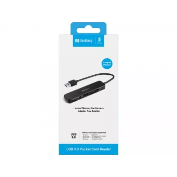 Card Reader Sandberg USB 3.0 Pocket Card Reader