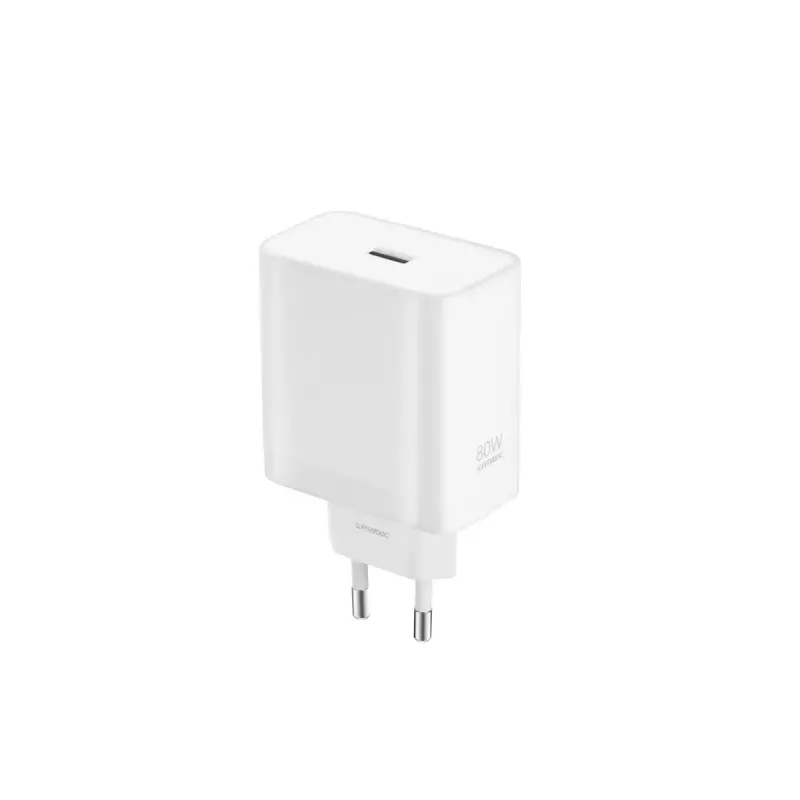 Kroviklis OnePlus SUPERVOOC 80 W vidinis AC greitasis krovimas išmaniesiems telefonams baltas