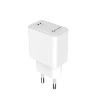 eSTUFF ES635028-BULK USB-C įkroviklis EU PD 20W, baltas