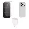 eSTUFF rinkinys iPhone 17 Pro Max (įkroviklis, dėklas, stiklas), ES-KIT-IPH17PROMAX, ruda