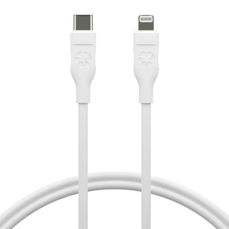USB-C į Lightning laidas 1,2 m, d bramante re-charge Pro, baltas