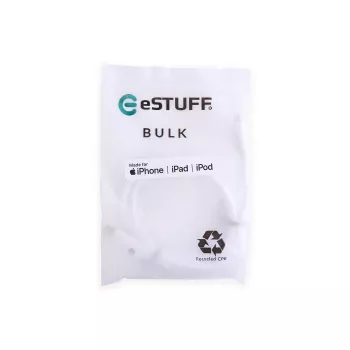 Lightning laidas eSTUFF ES602170-BULK 1m baltas USB C 2.4A