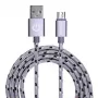 USB laidas Garbot C-05-10195 1m USB A Micro-USB B sidabrinis