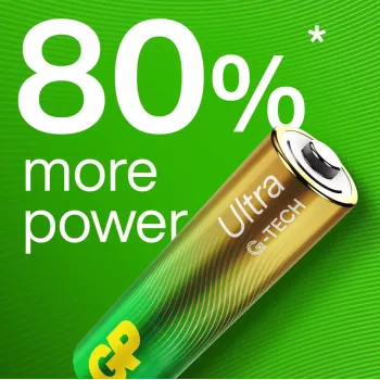 Vienkartinė baterija GP Batteries Ultra Alkaline GP15AU AA LR06 šarminė, 10 metų galiojimo laikas