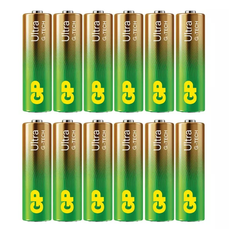 Vienkartinė baterija GP Batteries Ultra Alkaline GP15AU AA LR06 šarminė, 10 metų galiojimo laikas