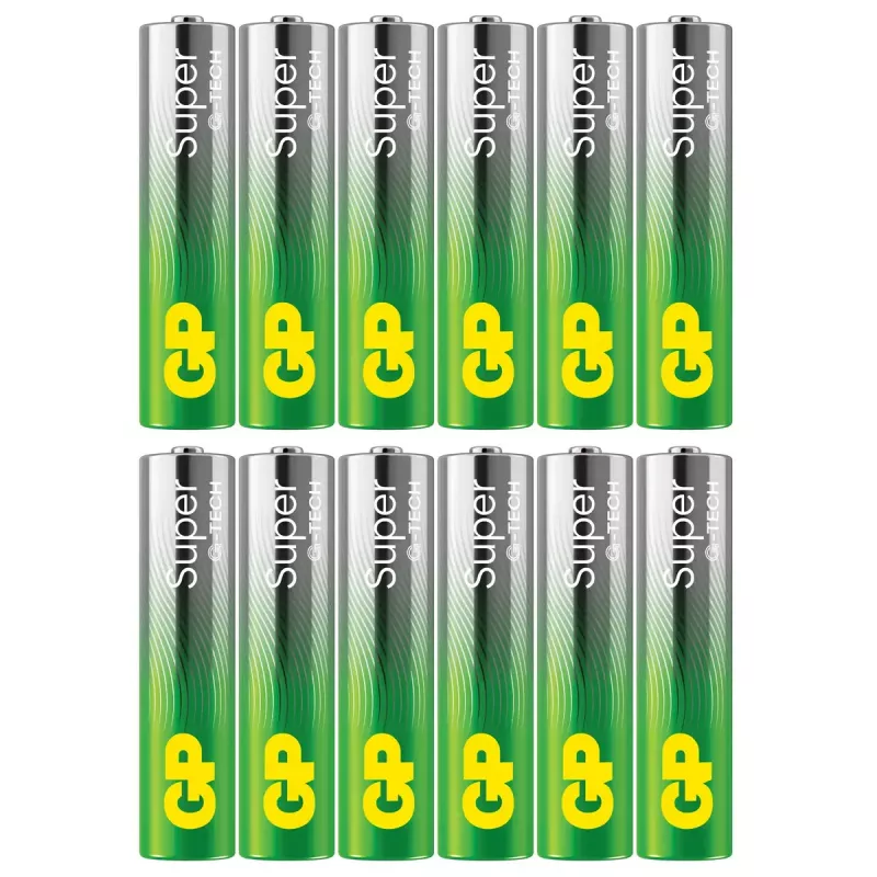 Vienkartinė baterija GP Batteries Super Alkaline GP24A AAA šarminė, 10 metų laikymo trukmė