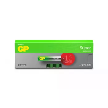 Vienkartinė baterija GP Batteries Super Alkaline GP24A AAA šarminė, 10 metų laikymo trukmė