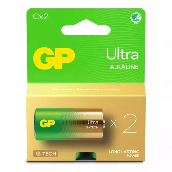 Vienkartinė baterija GP Batteries Ultra Alkaline GP14AU C LR14, 10 metų galiojimo laikas