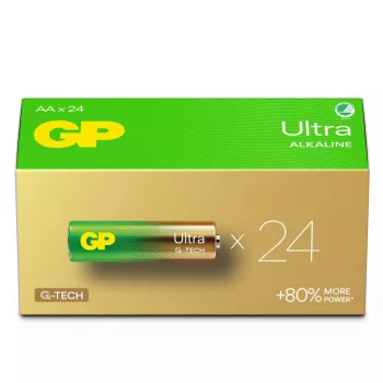 Vienkartinė baterija GP Batteries Ultra Alkaline GP15AU AA LR06 šarminė, 10 metų galiojimo laikas