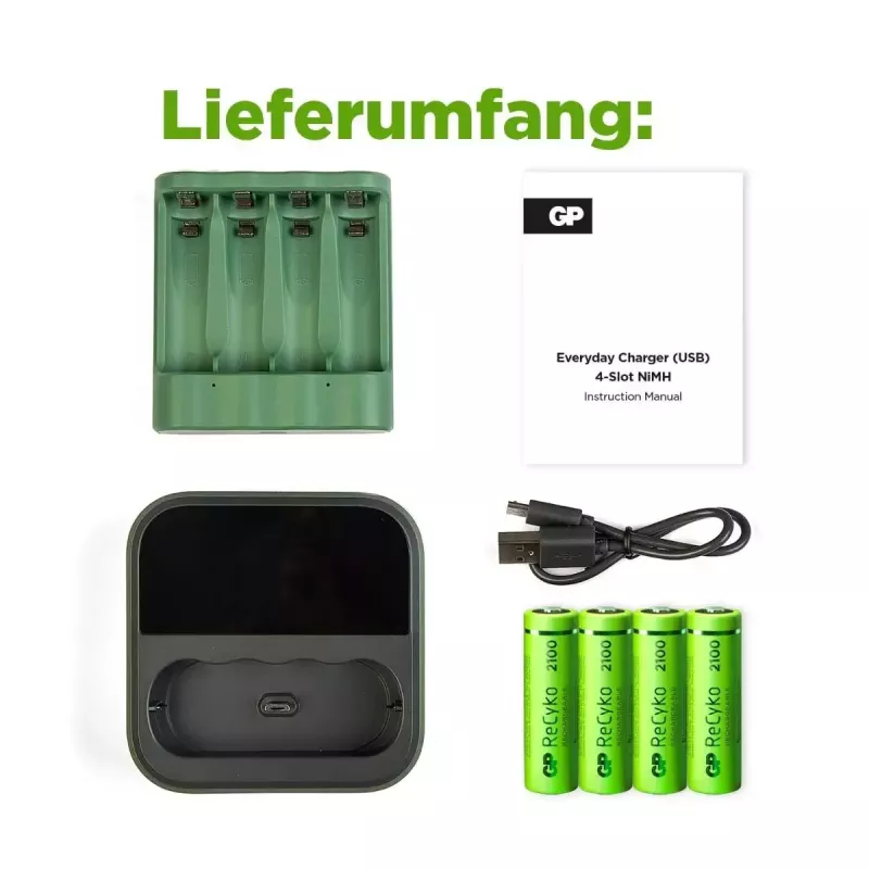 GP Batteries PowerBank B421 įkroviklis AAA NiMH baterijoms