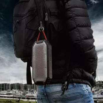 Nešiojamas stereo garsiakalbis Veho MX-1 juodas/sidabrinis