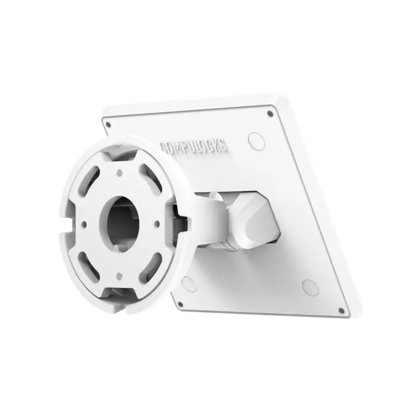 Compulocks 505W BOW VESA pakreipiamas sieninis laikiklis planšetei, aliuminis, baltas