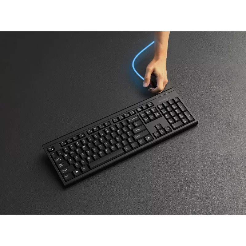 Belaidis klaviatūros rinkinys Kensington K75560PN pilno dydžio QWERTY juoda