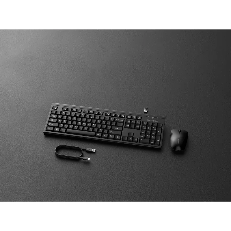 Belaidis klaviatūros rinkinys Kensington K75560PN pilno dydžio QWERTY juoda