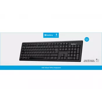 Sandberg USB Wired Office Keyboard Nord – Belaidė mechaninė klaviatūra