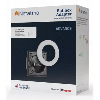 Netatmo NPC-BAT-W adapterinis žiedas vidaus stebėjimo kamerai, baltas