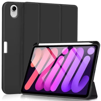 Folio dėklas eSTUFF ES68201101-BULK, skirtas iPad mini 6, 21,1 cm, juodas