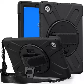 eSTUFF AUSTIN Defender dėklas Lenovo TAB M10 HD 2nd Gen (TB-X306X) - Juodas