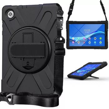 eSTUFF AUSTIN Defender dėklas Lenovo TAB M10 HD 2nd Gen (TB-X306X) - Juodas