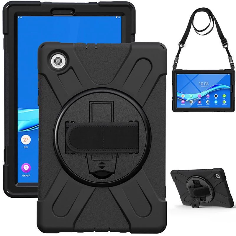 eSTUFF AUSTIN Defender dėklas Lenovo TAB M10 HD 2nd Gen (TB-X306X) - Juodas