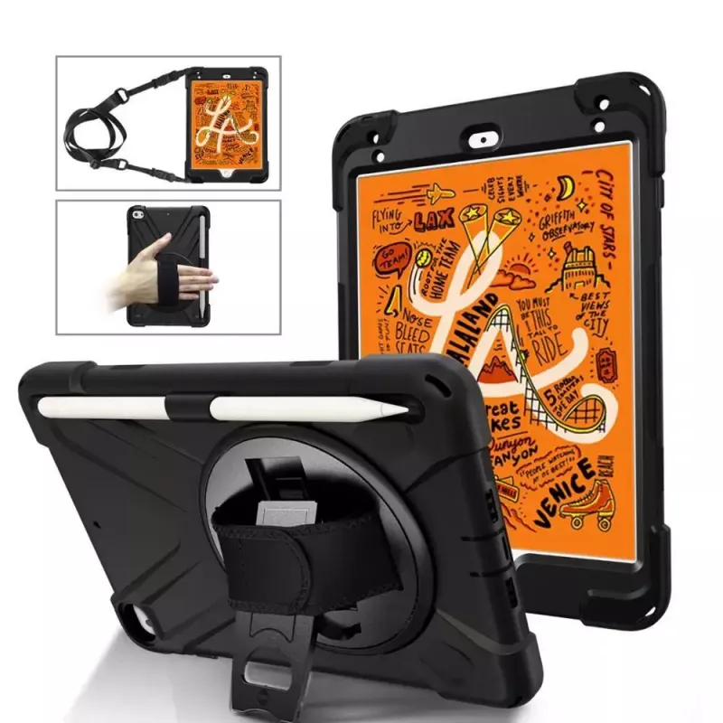 eSTUFF AUSTIN Defender Case iPad Mini 5/4 juoda