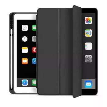 eSTUFF SEATTLE dėklas iPad 9.7 2018/2017 - juoda PU oda
