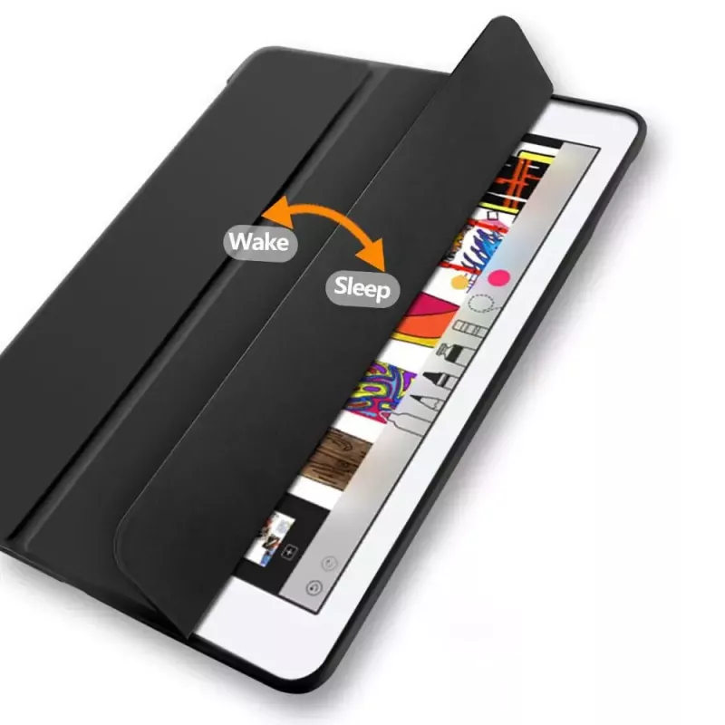 eSTUFF SEATTLE dėklas iPad 9.7 2018/2017 - rožinė PU oda