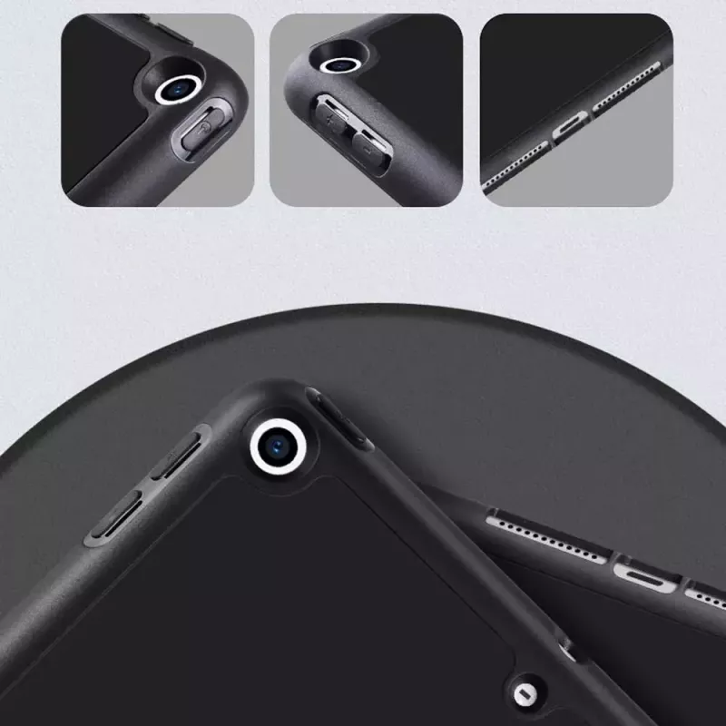 eSTUFF SEATTLE dėklas iPad 9.7 2018/2017 - rožinė PU oda