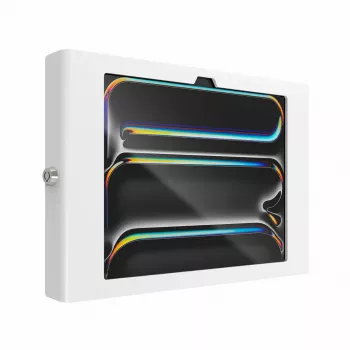 Sieninis užrakinamas dėklas iPad Pro 11 col. – Maclocks Compulocks Apex, skirtas M4 ir M5, baltas, su 2 raktais