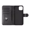 eSTUFF ES67110002-BULK dėklas su pinigine iPhone 12 juodas