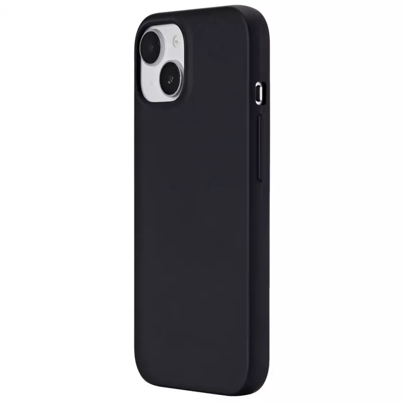 eSTUFF Infinite Vienna ES67101025-BULK galinis dangtelis mobiliajam telefonui Apple iPhone 15, suderinamas su MagSafe, TPU, juodas