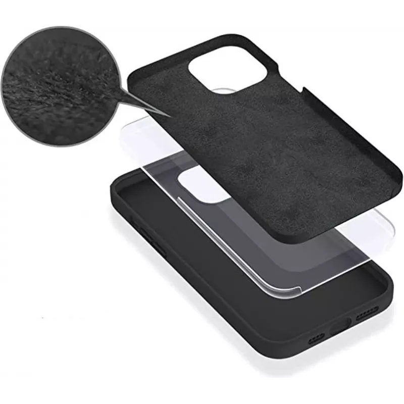 eSTUFF ES67120021-BULK apsauginis dėklas mobiliesiems telefonams 15,5 cm (6,1 colio) Juodas