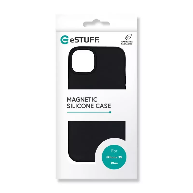 eSTUFF ES67150026 dėklas iPhone 15 Plus, juodas, 17 cm (6,7″)