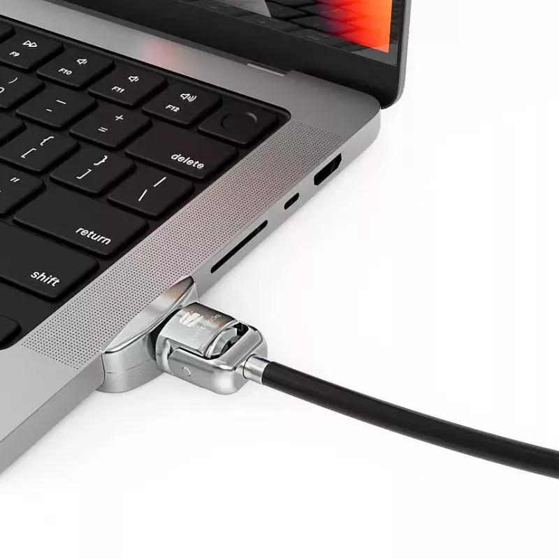 Compulocks Ledge Lock adapteris, skirtas MacBook Pro 14 col. M1 M2 M3, sidabrinis