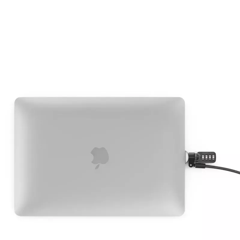 Compulocks Ledge MacBook Air 13 inch M2/M3 apsauginis adapteris su kombinaciniu užraktu, sidabrinis